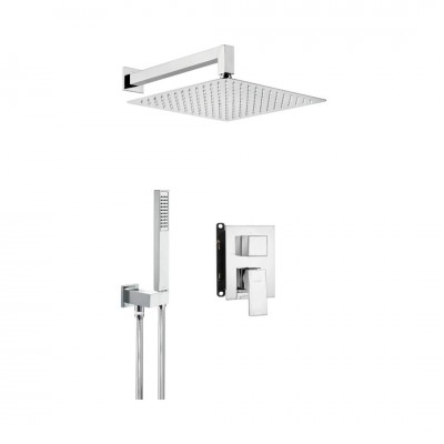 Deante Anemon zestaw prysznicowy podtynkowy z deszczownicą 25 cm BXYZ0BZM