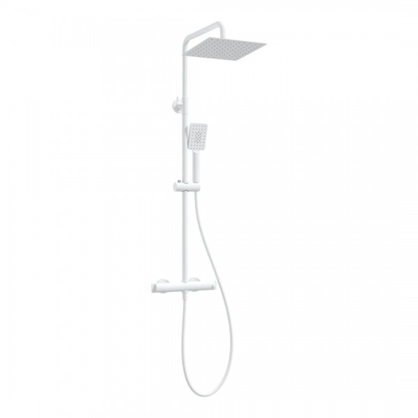 Deante zestaw prysznicowy ścienny termostatyczny biały mat NAC_A4HT