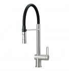 Deante Magnetic bateria kuchenna z wyciąganą wylewką stal szczotkowana BRM_F72M