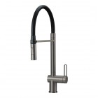 Deante Magnetic bateria kuchenna z wyciąganą wylewką titanium BRM_D72M