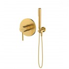 Oltens Molle zestaw prysznicowy podtynkowy złoto szczotkowane 36612810
