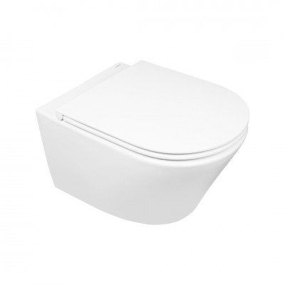 Oltens Jog Stille miska WC wisząca PureRim biały połysk 42028000