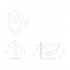 Oltens Jog Stille miska WC wisząca PureRim biały połysk 42028000