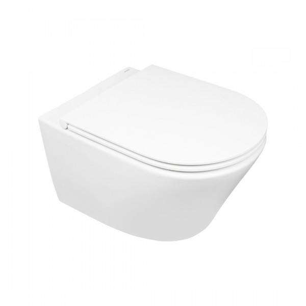 Oltens Jog Stille miska WC wisząca PureRim biały połysk 42028000