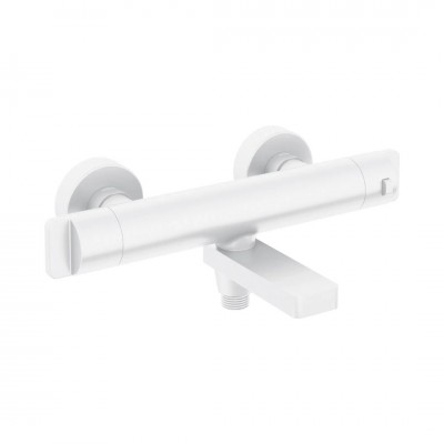 Deante bateria wannowa termostatyczna ścienna biały mat BCH_A1BT