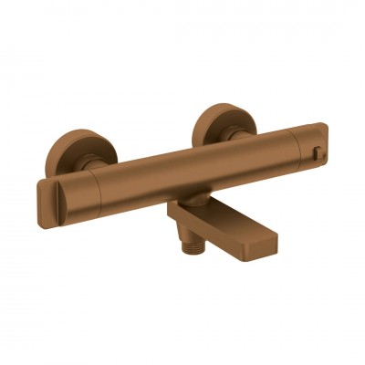 Deante bateria wannowa termostatyczna ścienna brąz szczotkowany BCH_C1BT