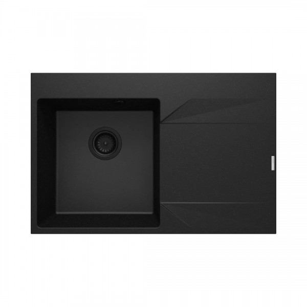 Deante Evora zlewozmywak granitowy 76x50 cm prawy grafit metalik ZQJ_G11P