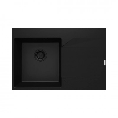 Deante Evora zlewozmywak granitowy 76x50 cm prawy czarny mat ZQJ_N11P