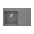 Deante Evora zlewozmywak granitowy 76x50 cm prawy szary metalik ZQJ_S11P
