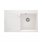 Deante Evora zlewozmywak granitowy 76x50 cm lewy alabaster ZQJ_A11L