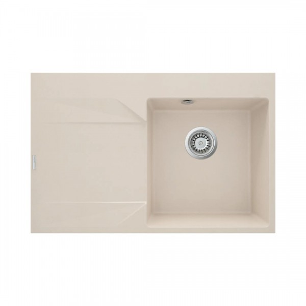 Deante Evora zlewozmywak granitowy 76x50 cm lewy beżowy ZQJ_511L