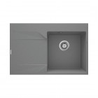 Deante Evora zlewozmywak granitowy 76x50 cm lewy szary metalik ZQJ_S11L