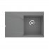 Deante Evora zlewozmywak granitowy 76x50 cm lewy szary metalik ZQJ_S11L