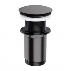 Omnires korek do umywalki klik klak okrągły bez przelewu antracyt szczotkowany A716AT