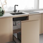 Franke Lina Clear Water 2.0 L bateria kuchenna stojąca czarny mat 120.0730.802