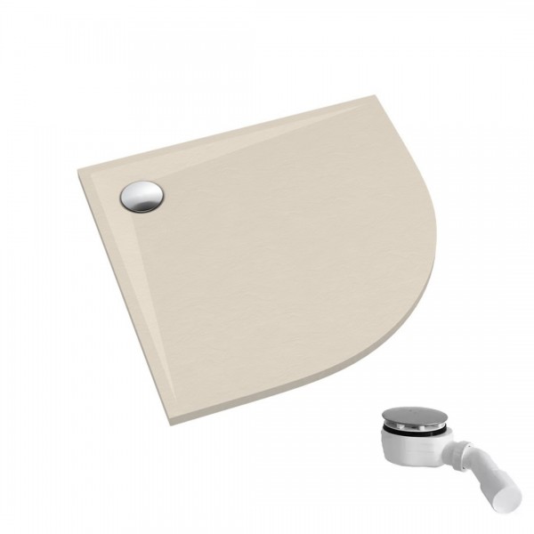 Schedpol Etrusco brodzik półokrągły 80x80 cm kaszmirowy 3.463/PK/ST