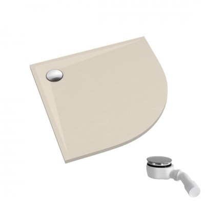 Schedpol Etrusco brodzik półokrągły 90x90 cm kaszmirowy 3.464/PK/ST