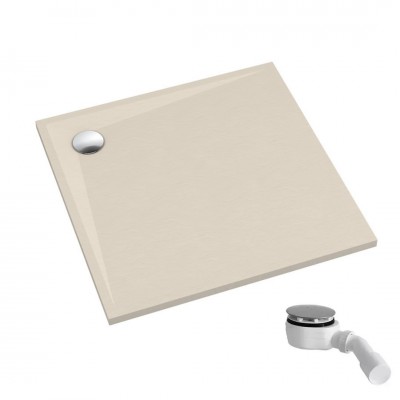 Schedpol Etrusco brodzik kwadratowy 80x80 cm kaszmirowy 3.460/PK/ST