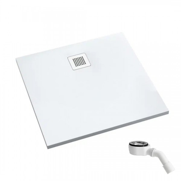 Schedpol Kalait Smooth White brodzik kwadratowy 80x80 cm 3.3200-M2