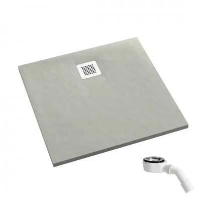 Schedpol Kalait Cement Stone brodzik kwadratowy 80x80 cm 3.3200/CT/ST-M2