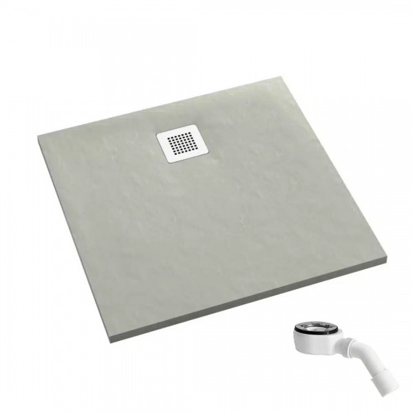 Schedpol Kalait Cement Stone brodzik kwadratowy 80x80 cm 3.3200/CT/ST-M2