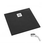 Schedpol Kalait Black Stone brodzik kwadratowy 90x90 cm 3.3201/C/ST-M2
