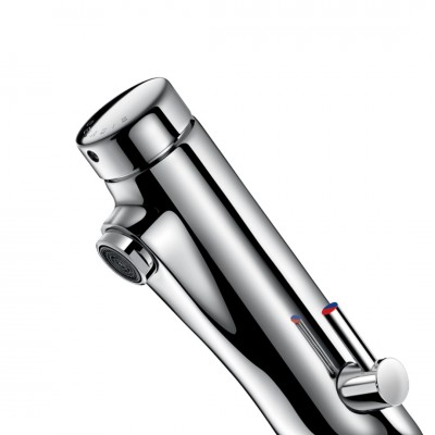 Delabie Temposoft mix bateria czasowa umywalkowa z regulatorem temperatury chrom 742000