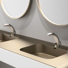 Delabie Tempomatic mix bateria elektroniczna umywalkowa z regulatorem temperatury zasilanie 230/12 V chrom 494000