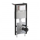 Omnires Flush Set Strongframe 3w1 stelaż podtynkowy do WC przycisk spłukujący biały mat STFWC1M-RWM