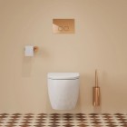 Omnires Flush Set Strongframe 3w1 stelaż podtynkowy do WC przycisk spłukujący miedź połysk STFWC1M-RCP