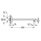 Grohe ramię prysznica Rainshower 27709000