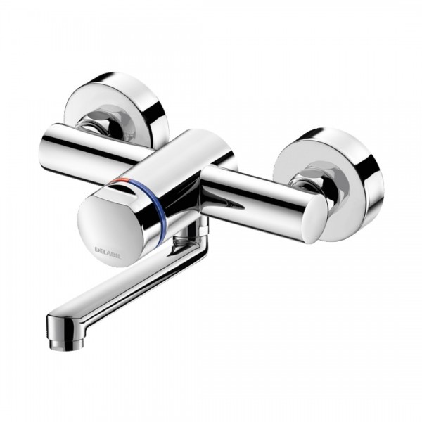 Delabie Tempomix 3 bateria czasowa umywalkowa ścienna z regulacją temperatury chrom 794350