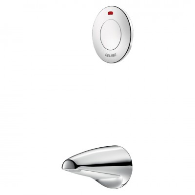 Delabie Tempostop TC bateria czasowa umywalkowa zaścienna do wody zmieszanej z antyblokadą chrom 748110