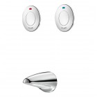 Delabie Tempostop TC bateria czasowa umywalkowa zaścienna do wody zmieszanej z antyblokadą chrom 748210