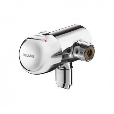 Delabie Tempomix bateria czasowa umywalkowa ścienna z regulacją temperatury chrom 796000