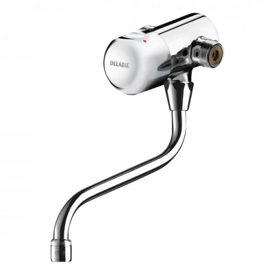 Delabie Tempomix bateria czasowa umywalkowa ścienna z regulacją temperatury chrom 798152