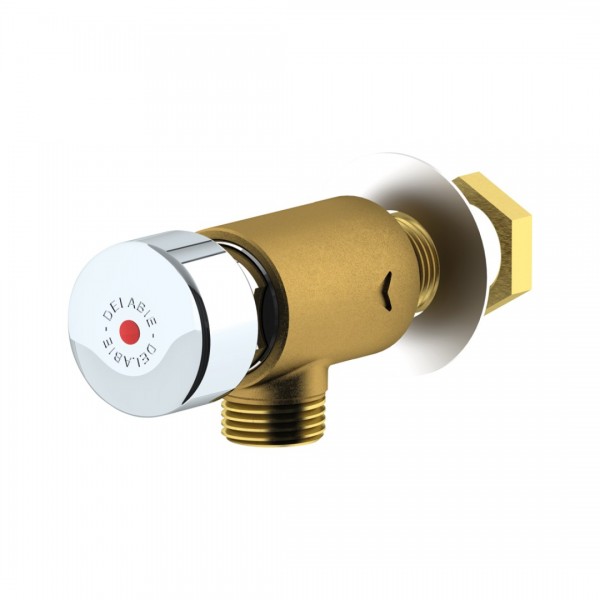 Delabie Tempostop bateria czasowa umywalkowa ścienna do wody zmieszanej chrom 748626