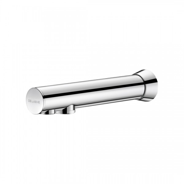 Delabie Binoptic bateria elektroniczna umywalkowa zaścienna do wody zmieszanej zasilanie 230/12V chrom 379D13