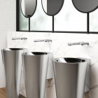 Delabie Binoptic bateria elektroniczna umywalkowa zaścienna do wody zmieszanej zasilanie 230/12V chrom 379D13