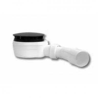 Schedpol syfon brodzikowy 90 mm niski czarny mat SDB90PB