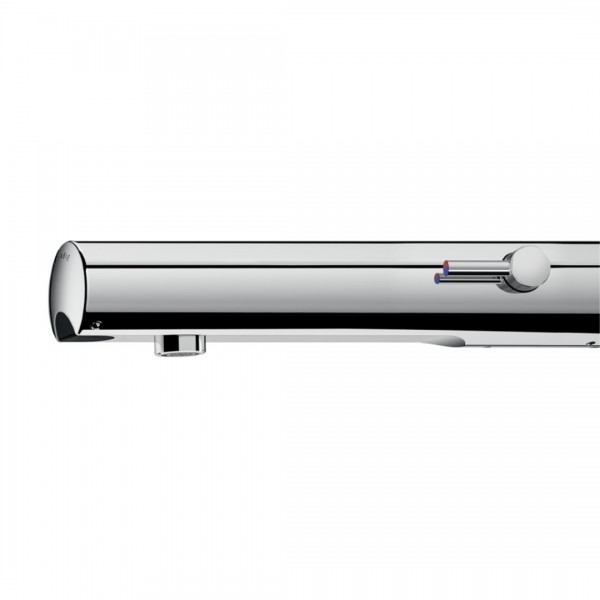 Delabie Tempomatic mix 4 TC bateria elektroniczna umywalkowa zaścienna z regulatorem temperatury zasilanie 230/6V chrom 493510