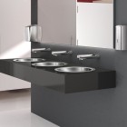 Delabie Tempomatic mix 4 TC bateria elektroniczna umywalkowa zaścienna z regulatorem temperatury zasilanie 230/6V chrom 493510