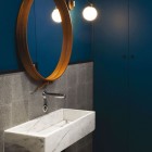 Delabie Tempomatic bateria elektroniczna umywalkowa zaścienna do wody zmieszanej zasilanie 230/12V chrom 441157