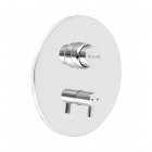 Deante Press bateria czasowa natryskowa podtynkowa z regulatorem temperatury chrom BBH_048P