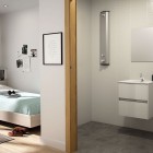 Delabie Tempomix zestaw natryskowy natynkowy z regulacją temperatury aluminium 792300