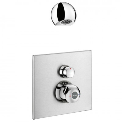 Delabie Securitherm zestaw natryskowy podtynkowy termostatyczny chrom 792219