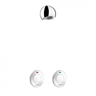 Delabie Tempostop TC zestaw natryskowy zaścienny do wody zmieszanej chrom 747210