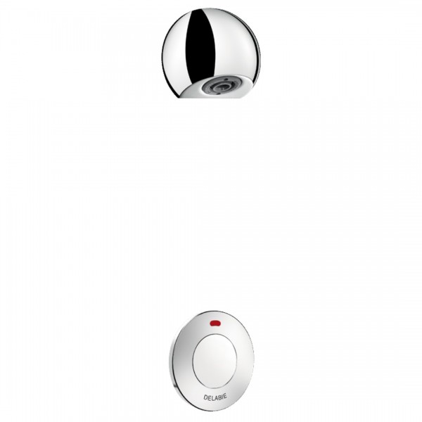 Delabie Tempostop TC zestaw natryskowy zaścienny do wody zmieszanej chrom 747110