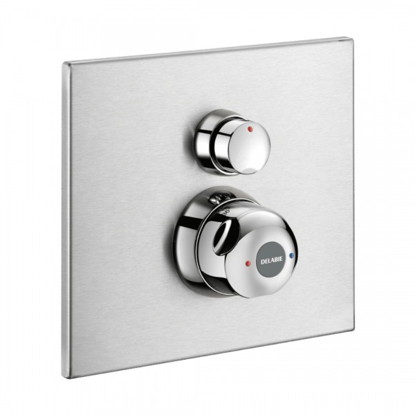Delabie Securitherm bateria czasowa natryskowa podtynkowa termostatyczna inox 792218