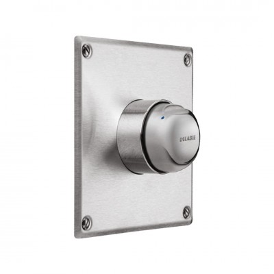 Delabie Tempomix bateria czasowa natryskowa podtynkowa z regulacją temperatury inox 790427